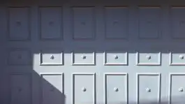 Repeating Rectangles On Garage Door With Shadows